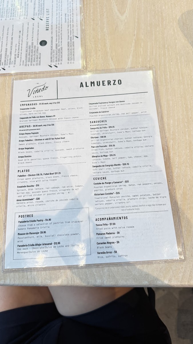 El Viñedo Local Menu - Image 3