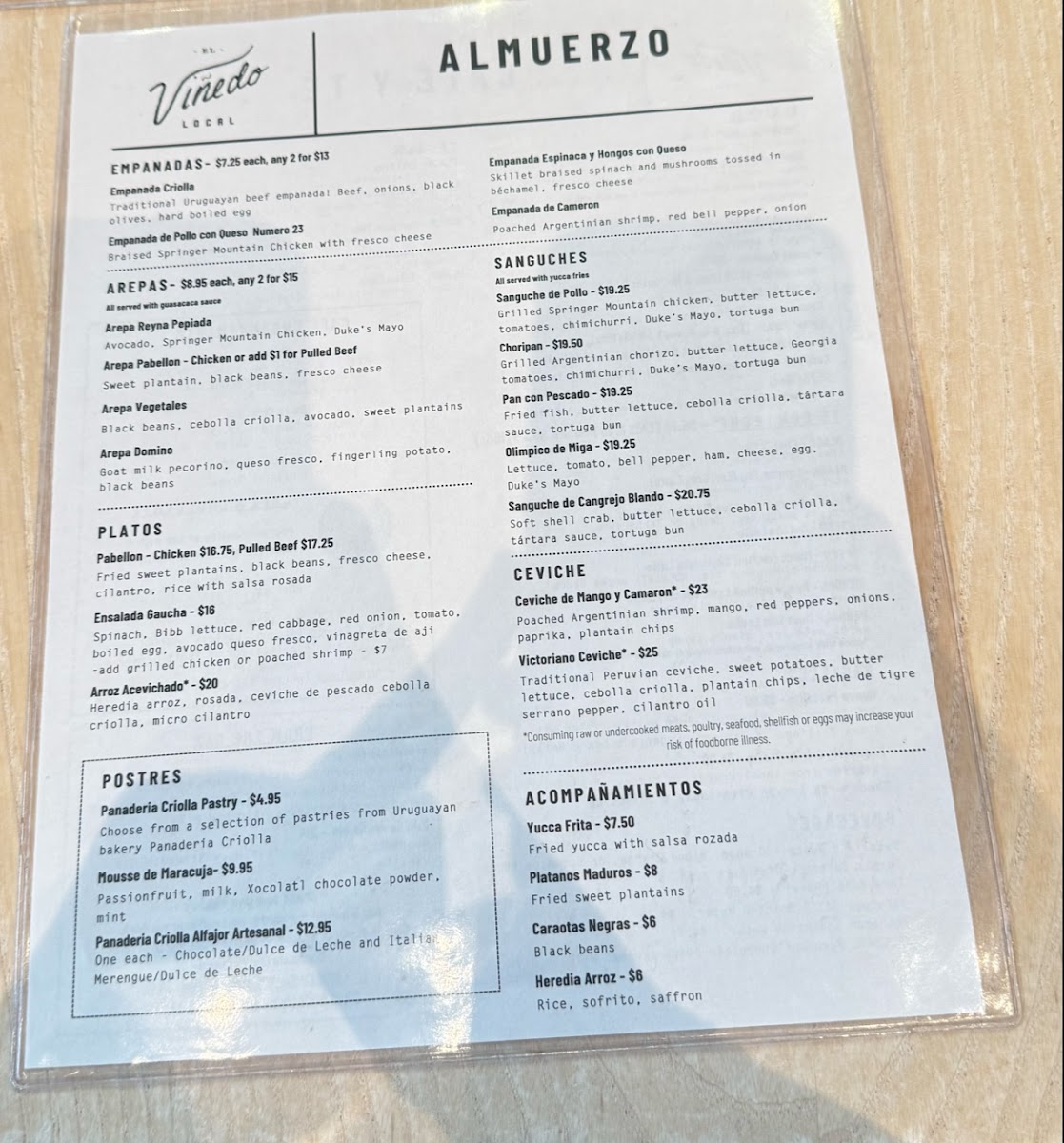 El Viñedo Local Menu - Image 4