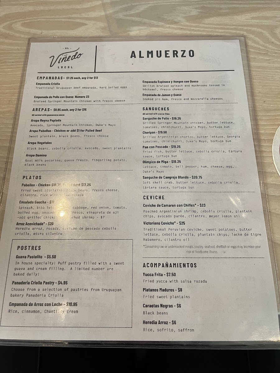El Viñedo Local Menu - Image 5